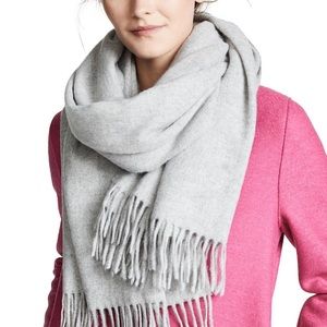 rag & bone Wool Grey Scarf